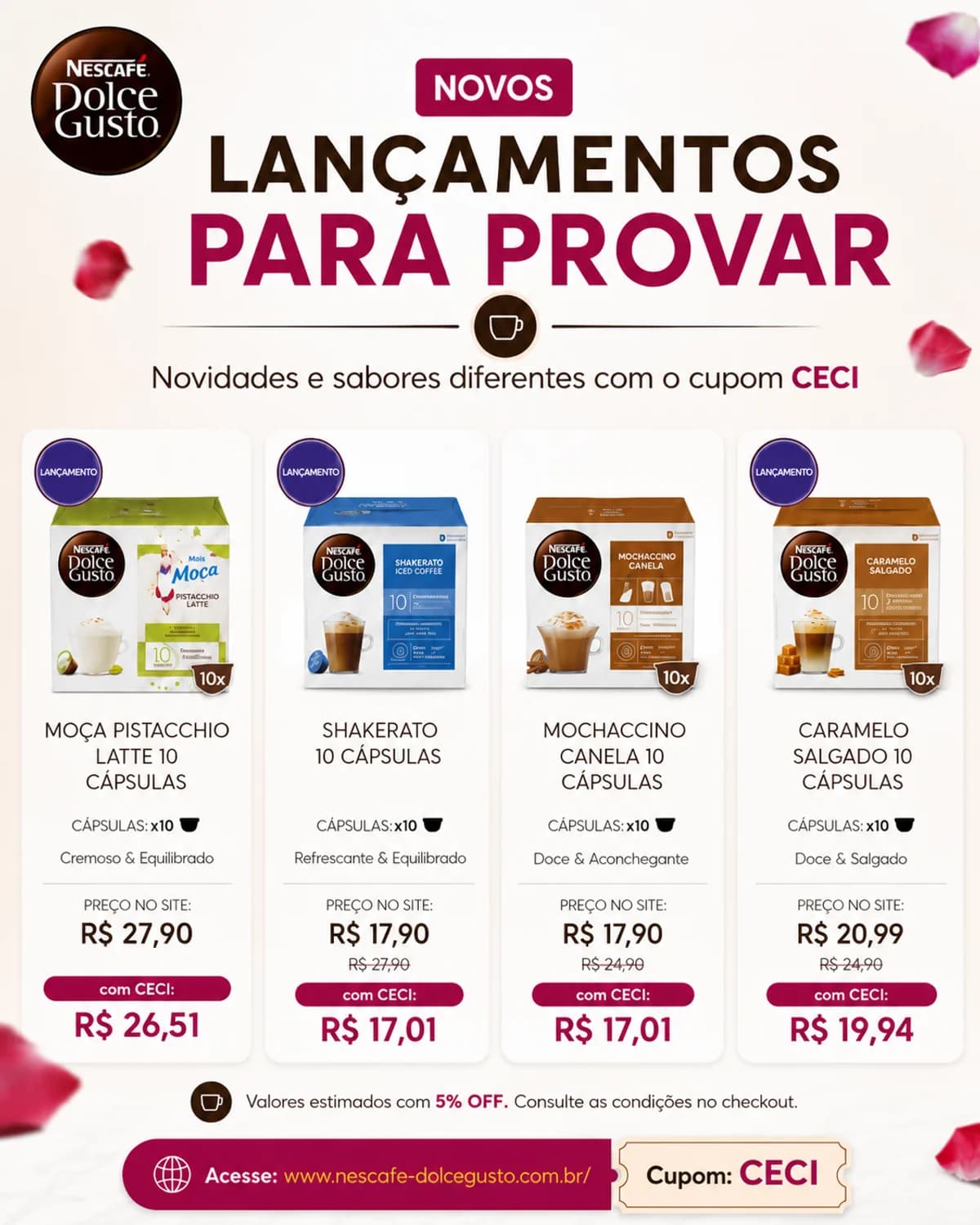 Xícara de cappuccino feito com NESCAFÉ Dolce Gusto.