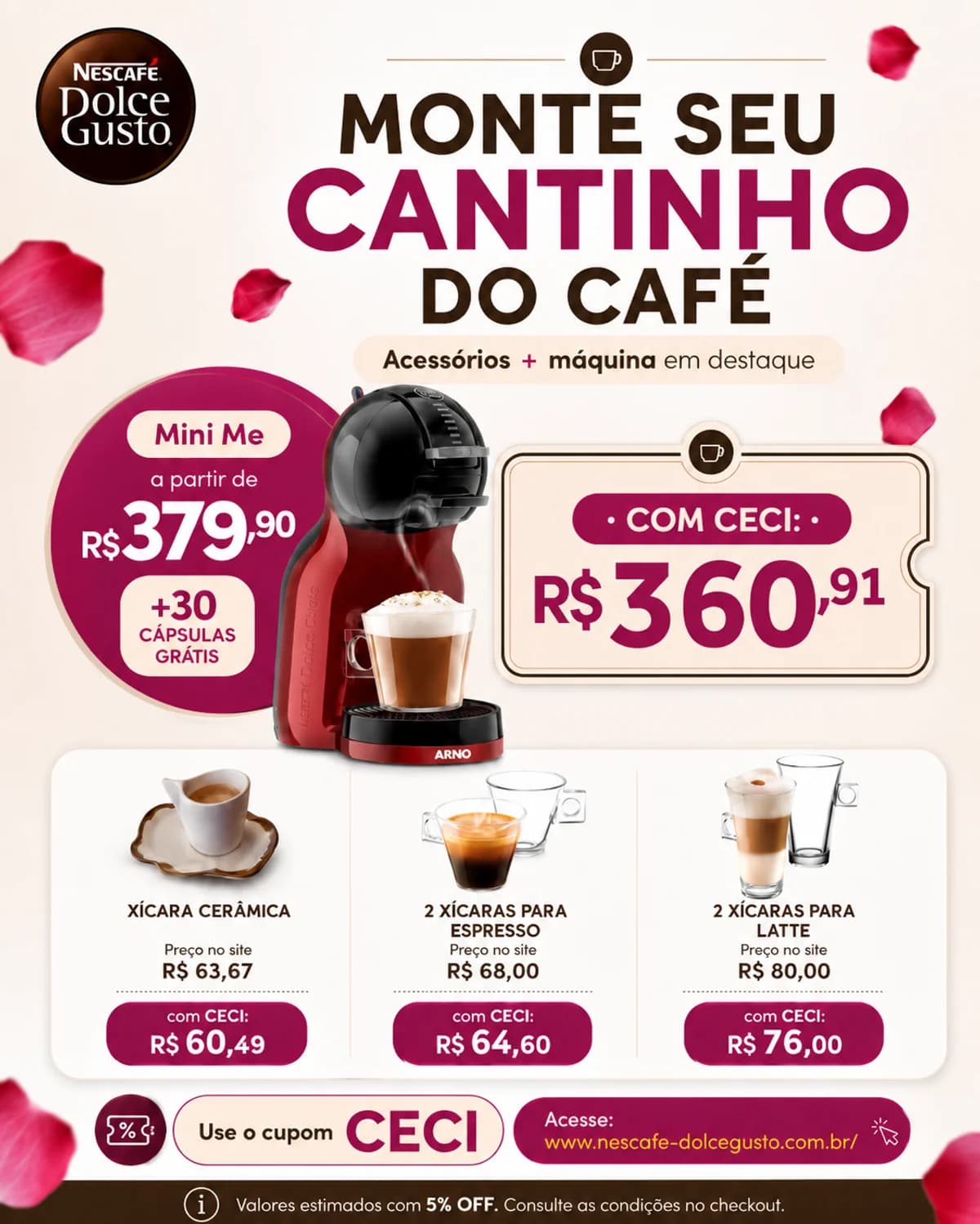 Ambiente decorado com máquina NESCAFÉ Dolce Gusto.