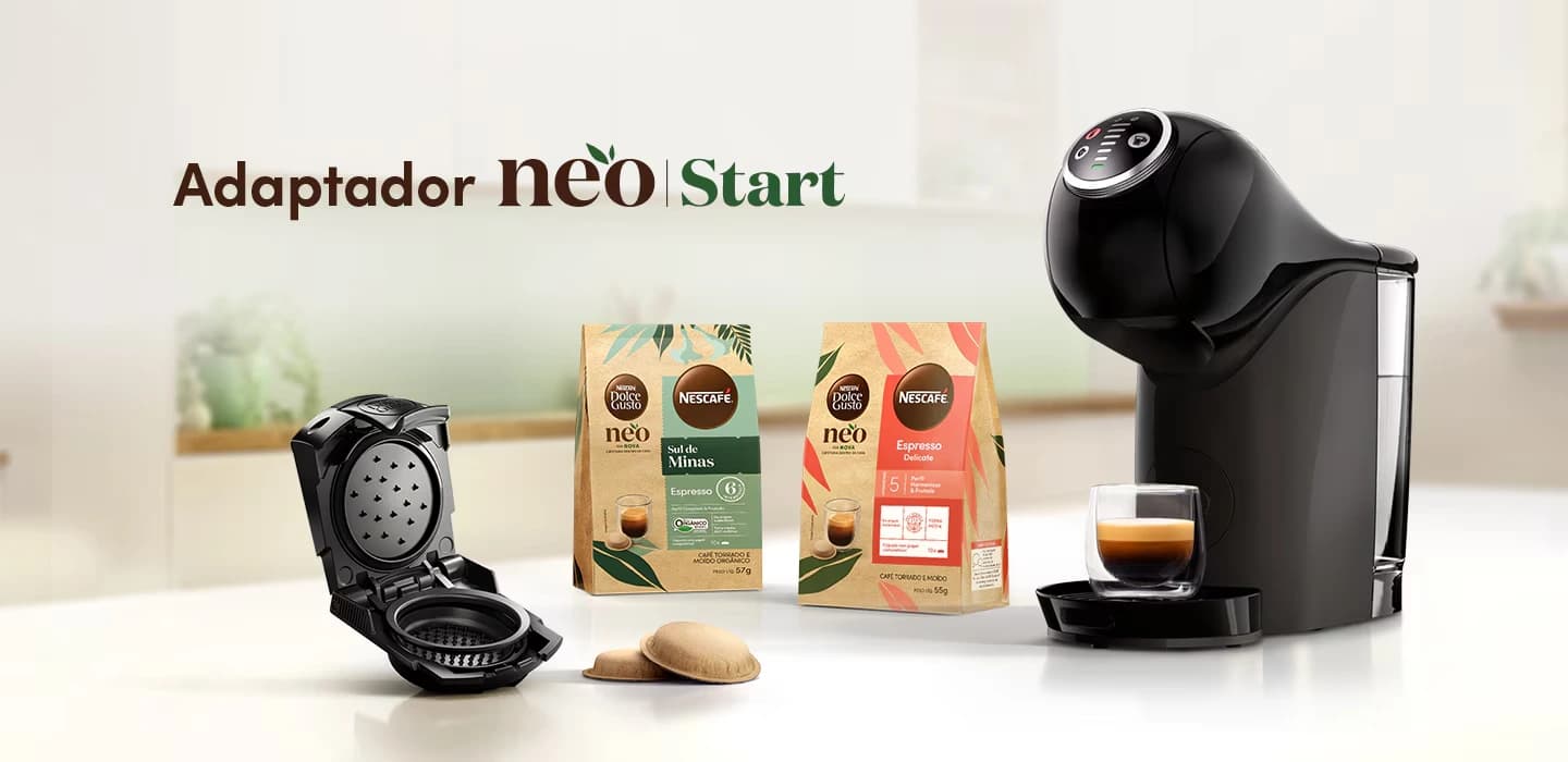 Adaptador NESCAFÉ Dolce Gusto NEO Start oficial para máquinas da linha ORIGINAL
