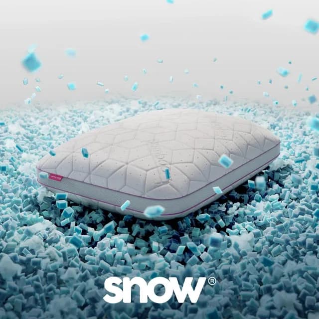 Travesseiro Snow IWS com tecnologia de toque frio para dissipação térmica