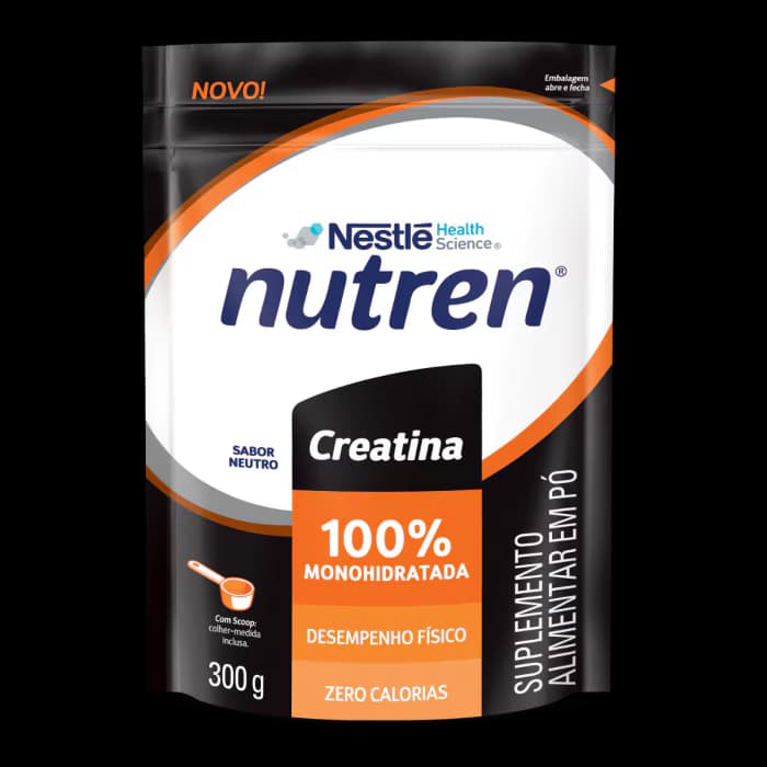Frente da embalagem da Nutren Creatina 300 g