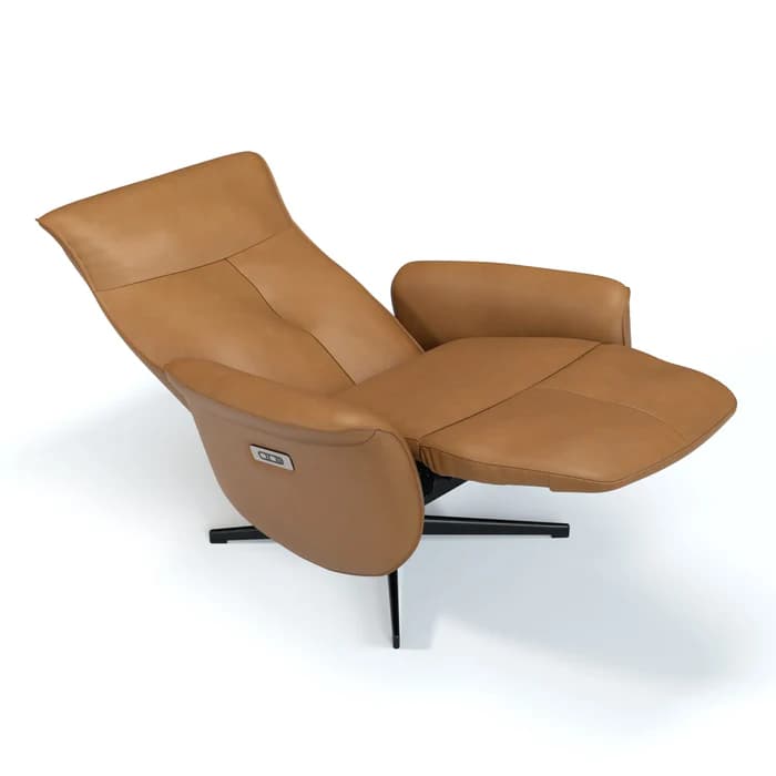 Poltrona reclinável tecnológica Levita em ambiente moderno.