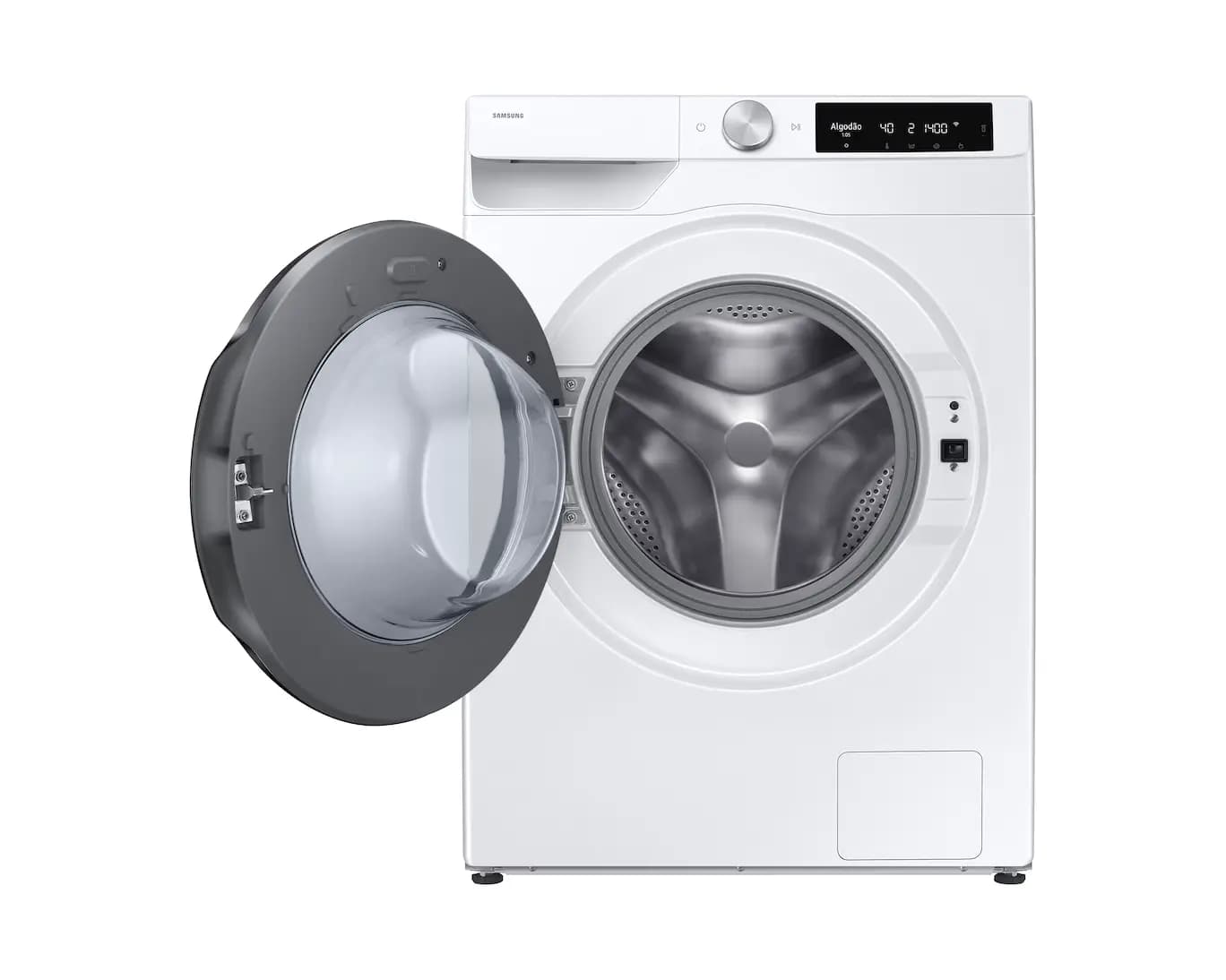 Vista frontal oficial da Lava e Seca Smart Samsung 13 kg WD13FG com AI Control