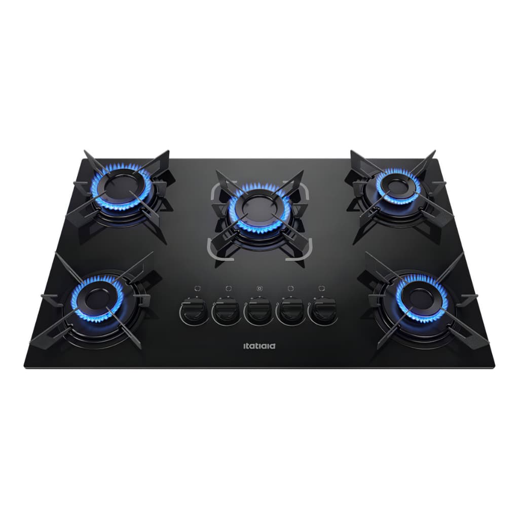 Cooktop Itatiaia Electra Plus 5 Bocas Gás Preto Bivolt