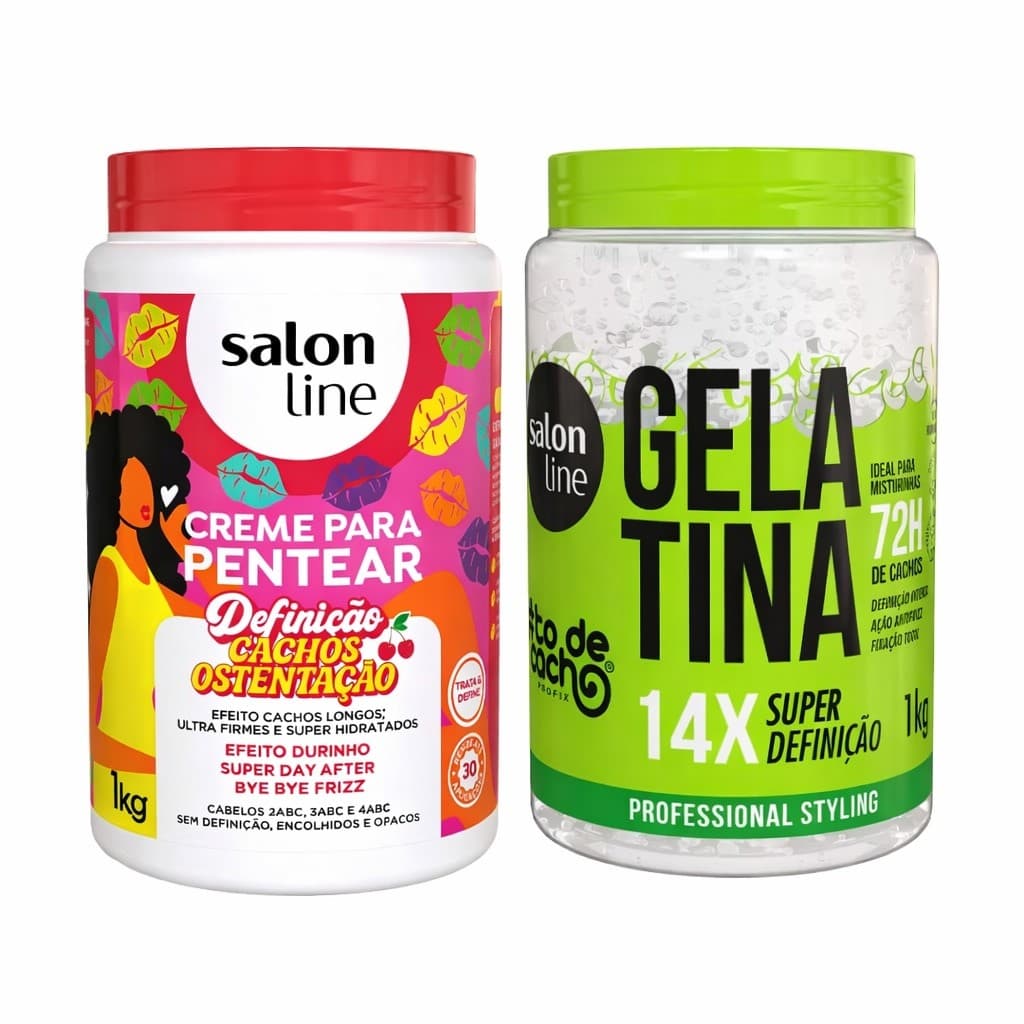 Kit Super Definição com Creme para Pentear e Gelatina