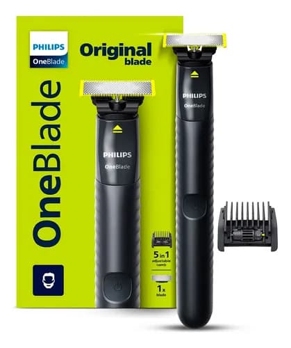 Aparador E Raspador Philips Oneblade Qp1425/10 Preto 5v