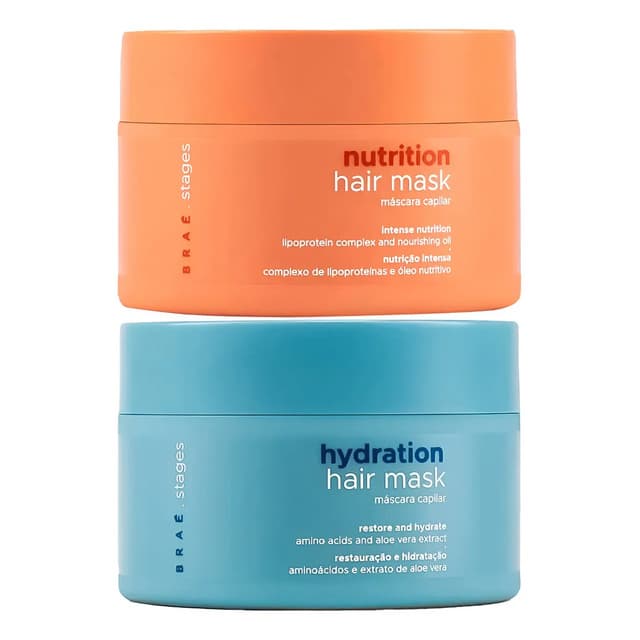 Máscaras De Tratamento Nutrição + Hidratação Stages - Braé