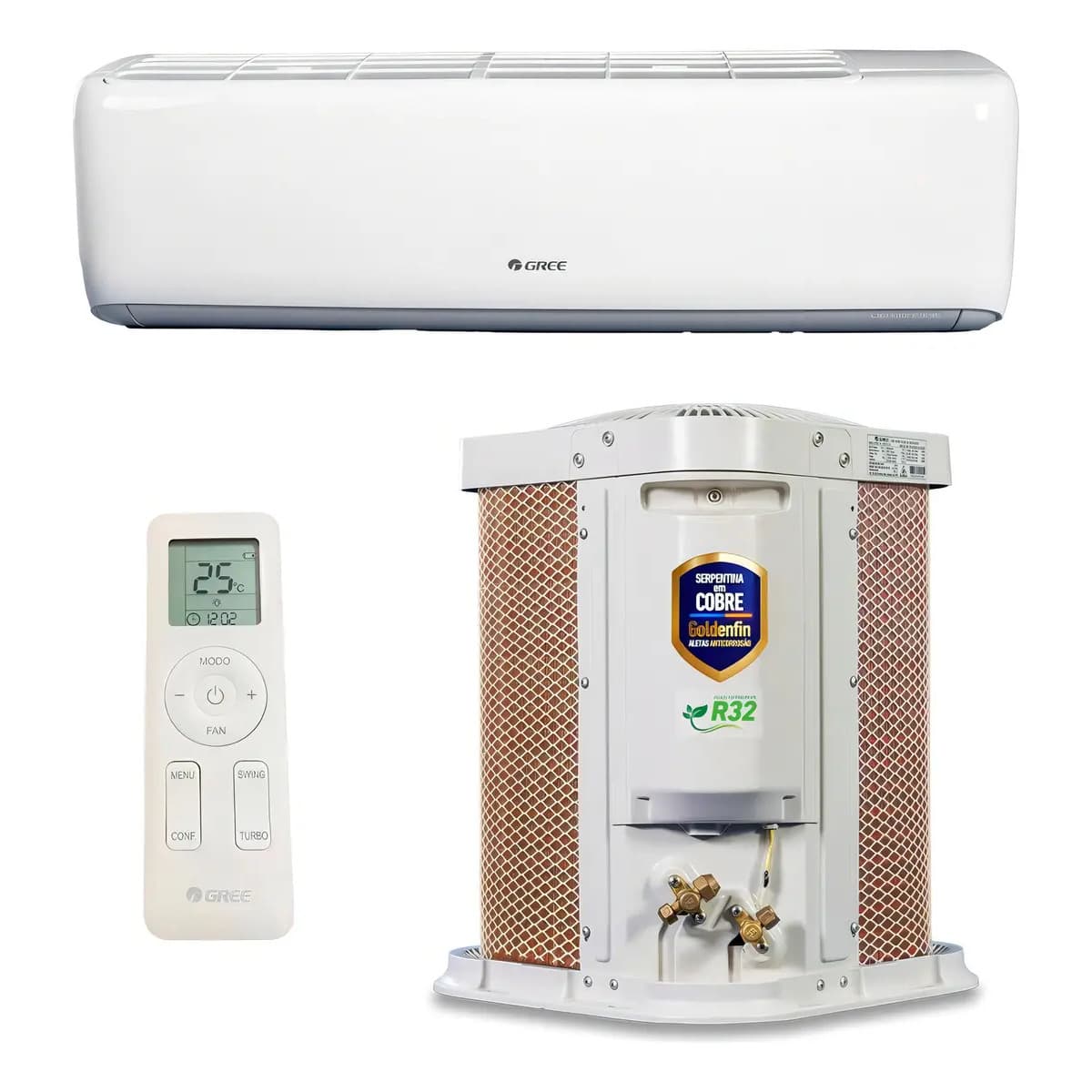 Ar Condicionado Split Hi Wall Inverter R-32 G-top Auto Gree 9.000 BTUs Frio Monofásico