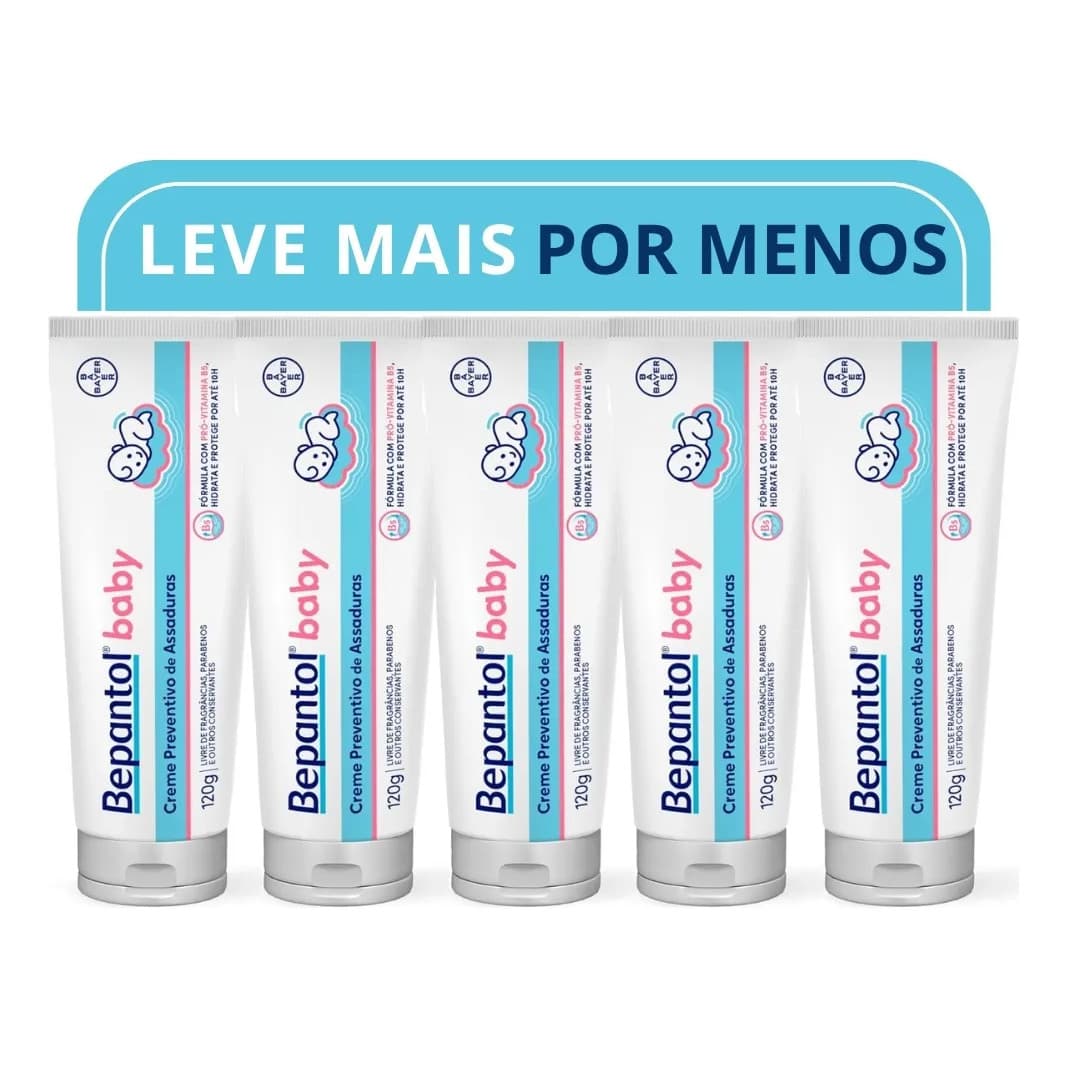 Pomada Bepantol Baby Kit 5 Unidades 120 Ml Leve Pague 4