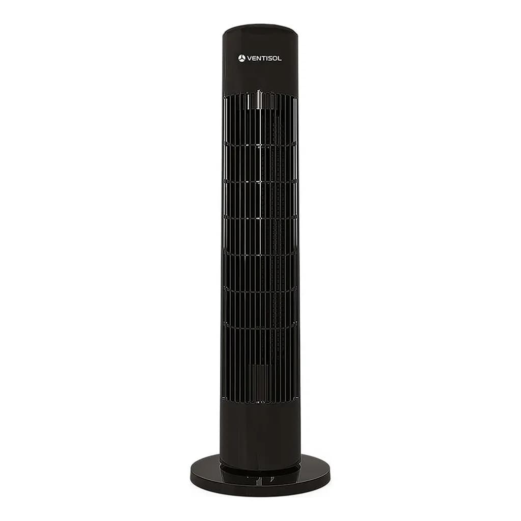 Ventilador de Torre Ventisol Fênix Preto com Controle Remoto e Oscilação