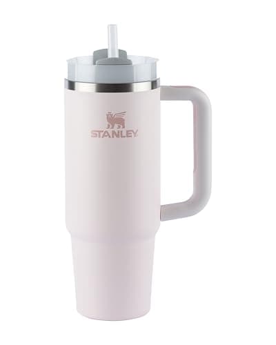 Stanley - Quencher H2.0 FlowState 1,18L - Copo de aço inoxidável com isolamento a vácuo, tampa e canudo, para água, chá gelado, café, smoothies e muito mais, Rose Quartz