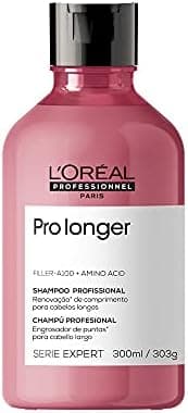 L'Oréal Professionnel Shampoo Pro Longer, Reduz a Quebra e Aparência de Pontas Duplas, Adiciona Volume e Brilho, Para Cabelos Finos e Com Afinamento, 750ml