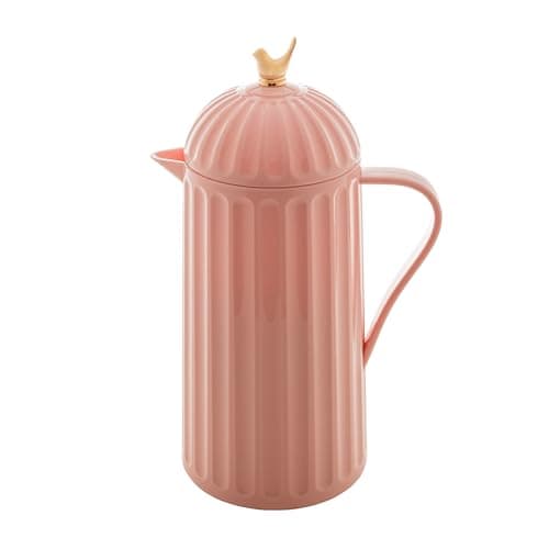 WOLFF Garrafa Térmica de Plástico Bird Nude 1L - Enxoval - Organização - Decoração - Cozinha - Mesa Posta - Utilidades Domésticas - Perfeita Para Café e Chá