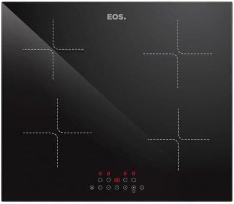 Cooktop de Indução 4 Bocas Eos 7200w Preto Eci04ep2 220v