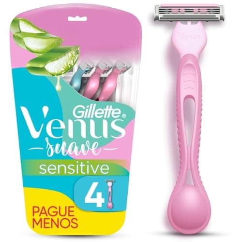 Gillette Venus Aparelho de Depilação Descartável Suave com Aloe, 4 Unidades