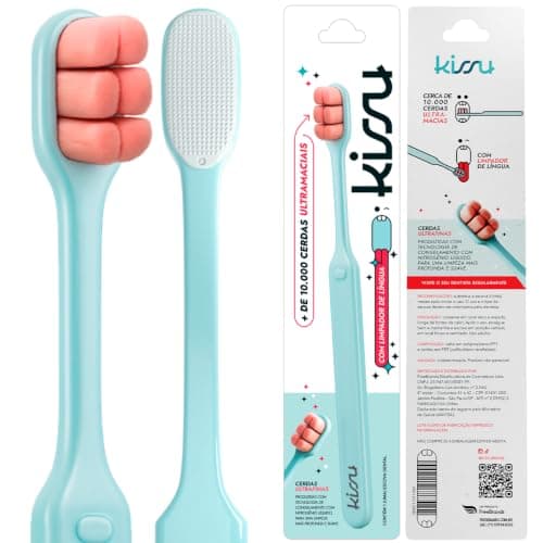 Kissu Escova de Dente Ultra Macia Azul Claro