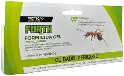 Forth Formicida em Gel, Seringa, Exterminação de Formigas Doceiras, Ação Sistêmica, 10g