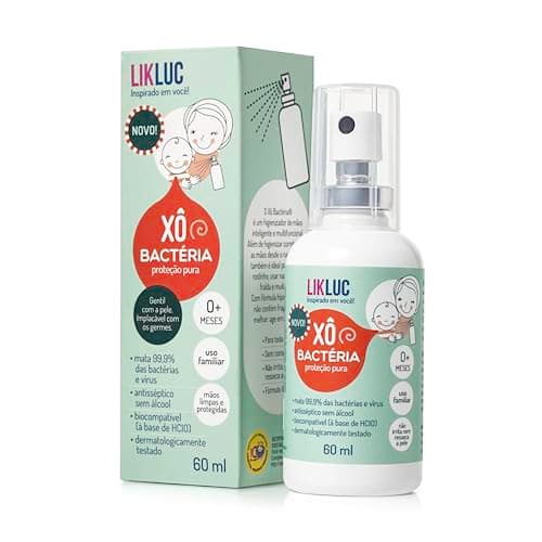 Likluc Xô Bactéria 0+ Higienizador antisséptico para bebês!