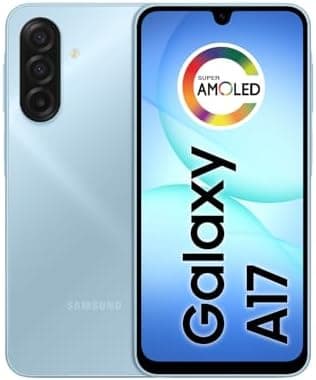 Celular Samsung Galaxy A17, 128GB, 4GB, 50MP Tela 6.7" IP54 - Azul