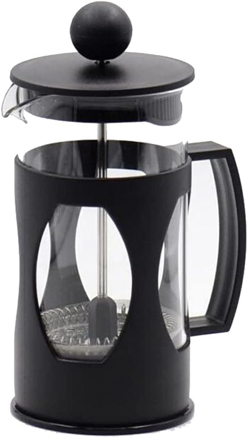 Mimo Style Cafeteira Prensa Francesa, Com Haste e Alça, Resistente, Suporta Altas e Baixas Temperaturas (-20 °C a 180 °C), Excelente Sistema de Filtragem (600ml)
