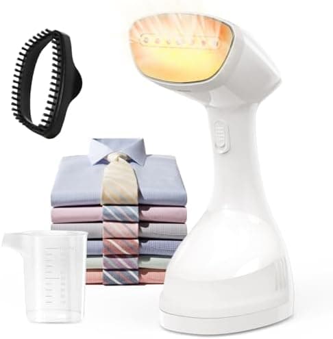 QFUN 127V Vaporizador de Roupas e Passadeira a Vapor Portátil 2 em 1 1200W – Aquece em 30s, Kit Viagem com Acessórios, Funciona como Ferro a Vapor Portátil