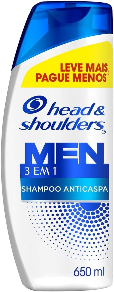 Head & Shoulders Shampoo Anticaspa Men 3 em 1, 650 ml