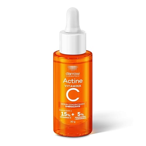 Sérum Concentrado Darrow Actine com 15% Vitamina C e Niacinamida, Iluminador e Antioxidante, 30ml