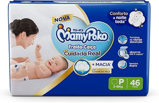 MamyPoko Fralda-Calça Premium Seca P 46 Unidades