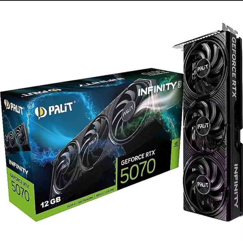 Placa de vídeo Nvidia GeForce RTX 5070 12GB Palit Triple Fan