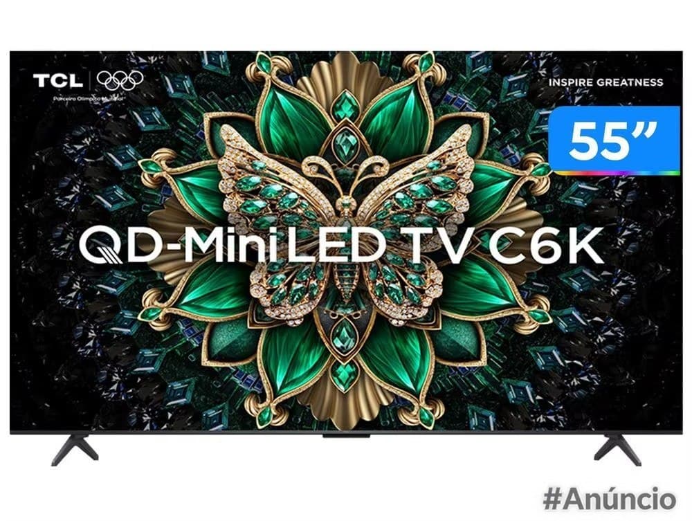 Smart TV TCL 55C6K 55" 4K UHD MiniLED 144Hz