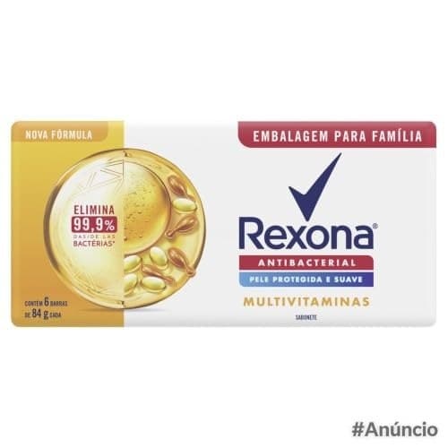 Rexona Sabonete Em Barra Multivitaminas 84G 6 Barras