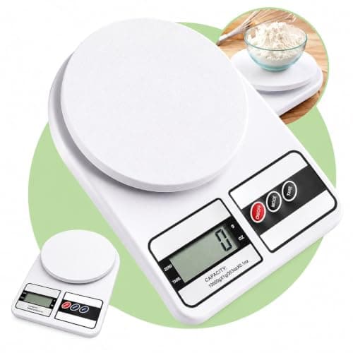 Balança de Cozinha Digital 10kg Função Tara Display LCD