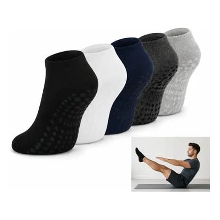 Kit 6 Pares de Meias Antiderrapantes para Pilates e Yoga 40-45