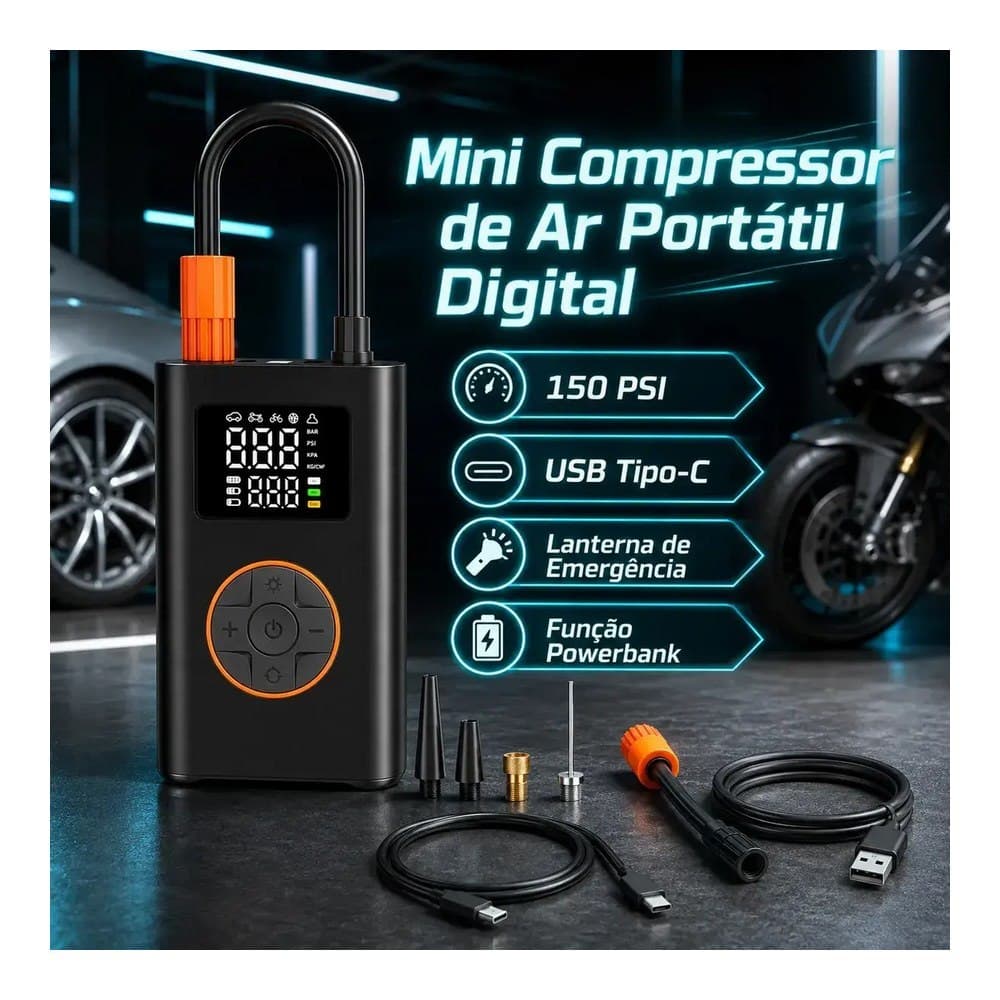Lumi Compressor de Ar Portátil Sem Fio