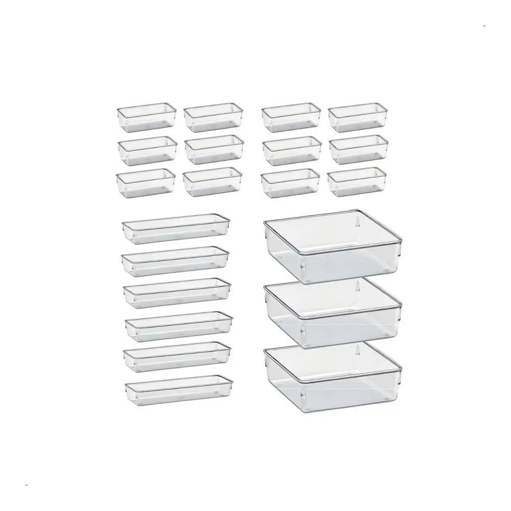 Kit Organizador Modular Transparente para Gavetas