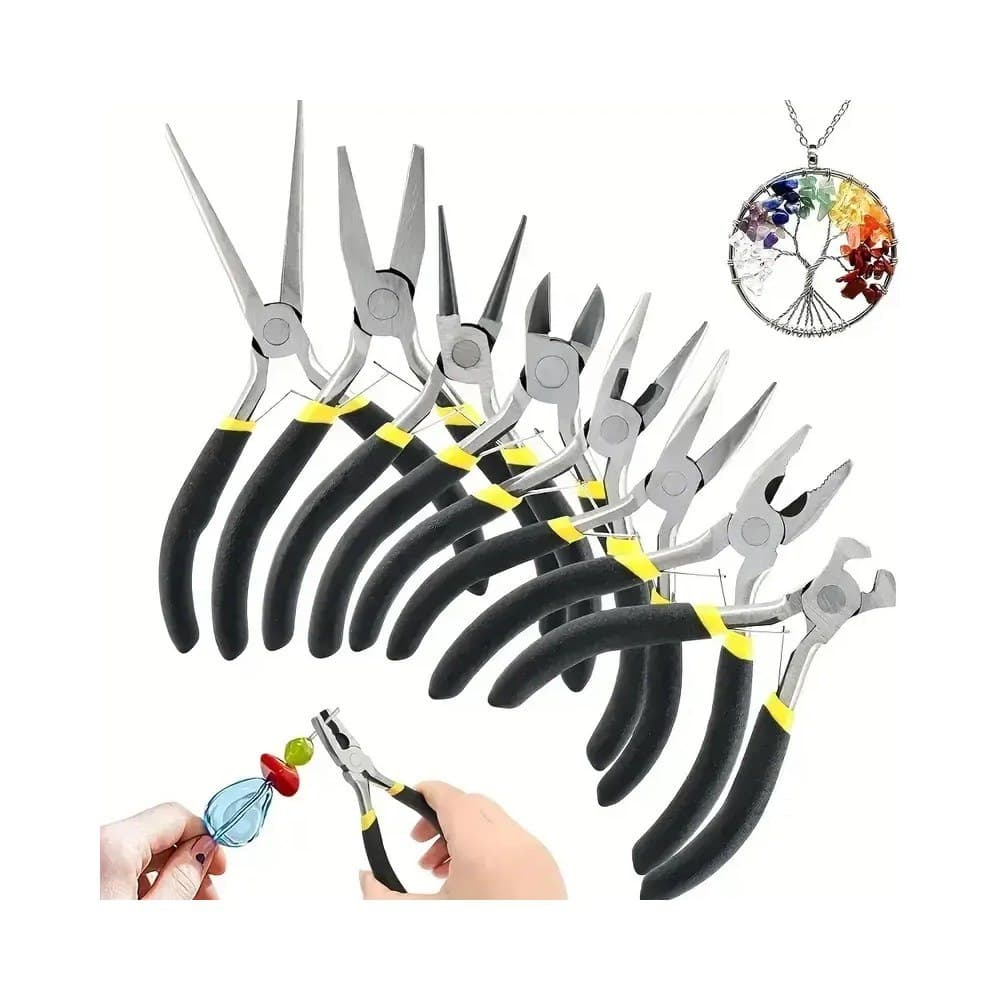 Kit 8 Alicates Para Bijuteria Profissional De Artesanato