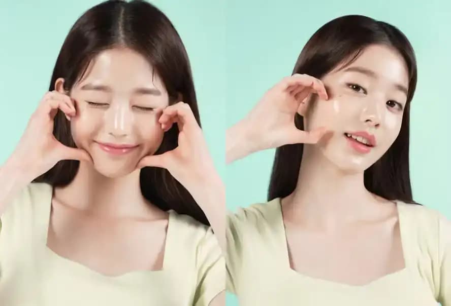 Mujer con piel luminosa e hidratada, que ilustra el concepto de "glass skin" del K-Beauty