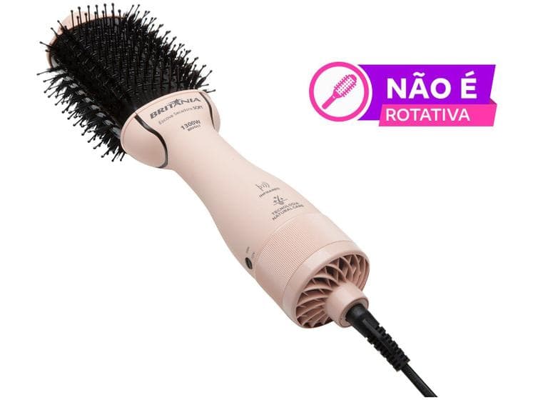 Escova Secadora Britânia Soft BEC07R Cabo Giratório 1300W Bivolt