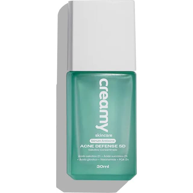 Creamy Skincare Sérum Antiacne Acne Defense 5d 30ml | Salicílico Concentrado, 5 Defesas Contra A Acne, Trata De Pele... Dia/noite