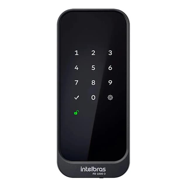 Fechadura Digital De Sobrepor Fd 1000 D Preta Intelbras Preto
