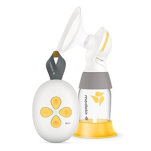 Bomba Tira Leite Elétrica Solo™ Medela, bateria interna embutida com carregamento via USB, funil PersonalFit Flex™ e Tecnologia de Extração 2-Phase Expression