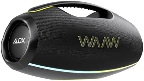 WAAW by ALOK Caixa de Som HYPERBOOM 1000 Bluetooth, À Prova D'Água, Até 12h de Autonomia, Tecnologia TWS, 180W RMS