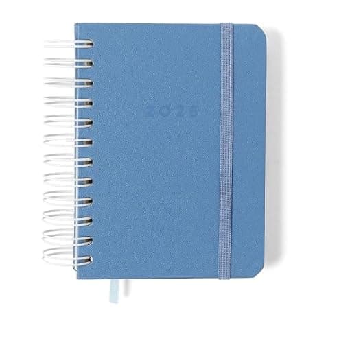 AGENDA PLANNER WIRE-O 2026 CLASSICA DIARIA 11,5X16 AZUL CELESTE