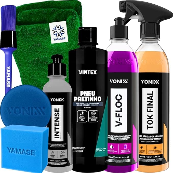 KIT SHAMPOO V-FLOC CERA TOK FINAL REVITALIZADOR INTENSE 240ML VONIXX PRETINHO VINTEX