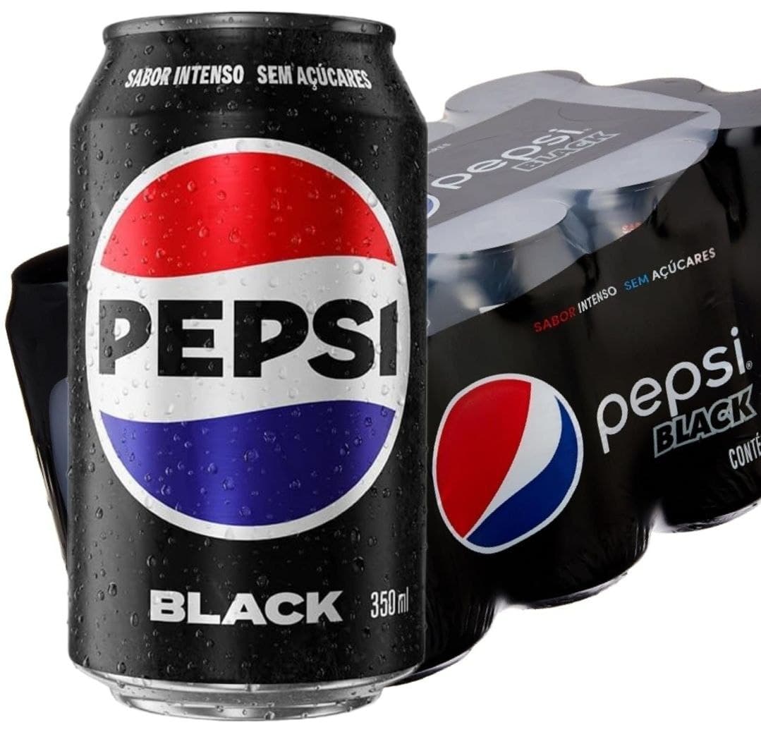 Refrigerante Pepsi Zero BLACK, Lata 350Ml Pack (12 Unidades)